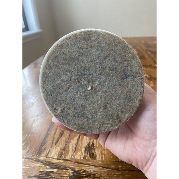 MCM Hollywood Regency Candlestick Holders Brass Dangle Crystal Marble Base Set - Picture 8 of 9